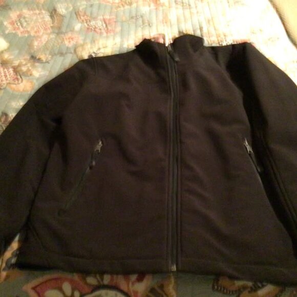 Mens Guess Black Jacket XL Fleece lining - Picture 4 of 8
